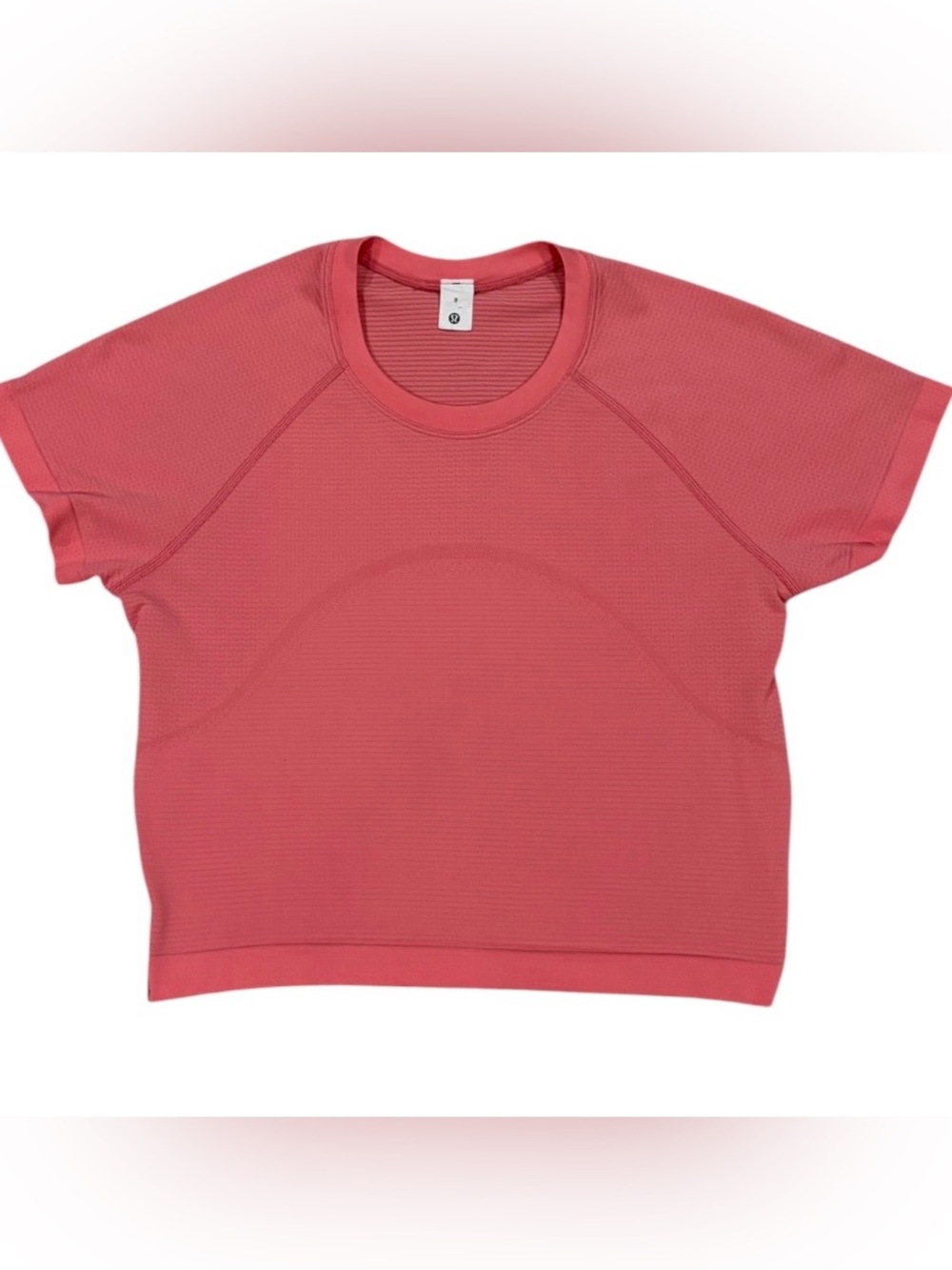 Lululemon Swiftly Tech Cropped Short Sleeve 2.0 Pink Sakura Size 8